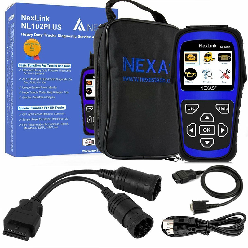 Nexas Nl102P 大型トラック診断スキャナ車コードリーダー Dpf オイルリセット