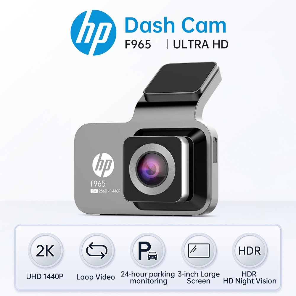 HP 車カメラ F965 ダッシュカムカメラ 2k UHD ナイトビジョン WiFi ビデオループビデオ駐車監視車のダッシュカメラ自動ダッシュカメラ 1440P