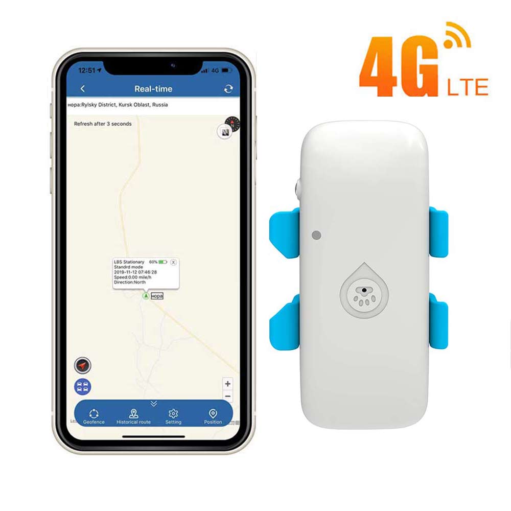 2025 4G GPS トラッカー猫ペット 4G GPS ロケーターミニ GPS ペットトラッカー犬 4G GSM 最高の犬 GPS トラッカー無料アプリ付き防水 IP67