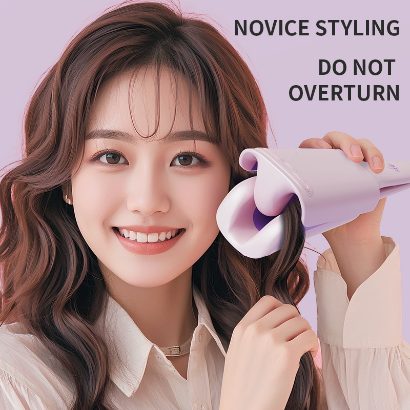 32MM ヘアカーラー カーリングツール スパイラルカール 持続スタイリング 高速加熱 ディープウェーブ ディープ V字型 電気ヘアアイロン 4温度調節可能なアイロンスタイラーワンド すべてのヘアスタイルに対応