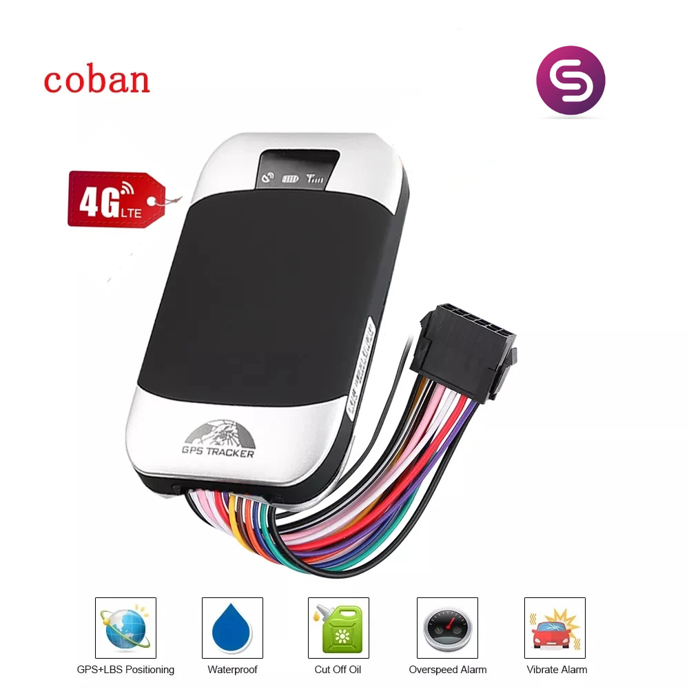Coban TK303F 4G gps tracker for Vehicle  Fuel Cut-Off Real-Time Tracking with Shock Alarm tracker gps without sim card
