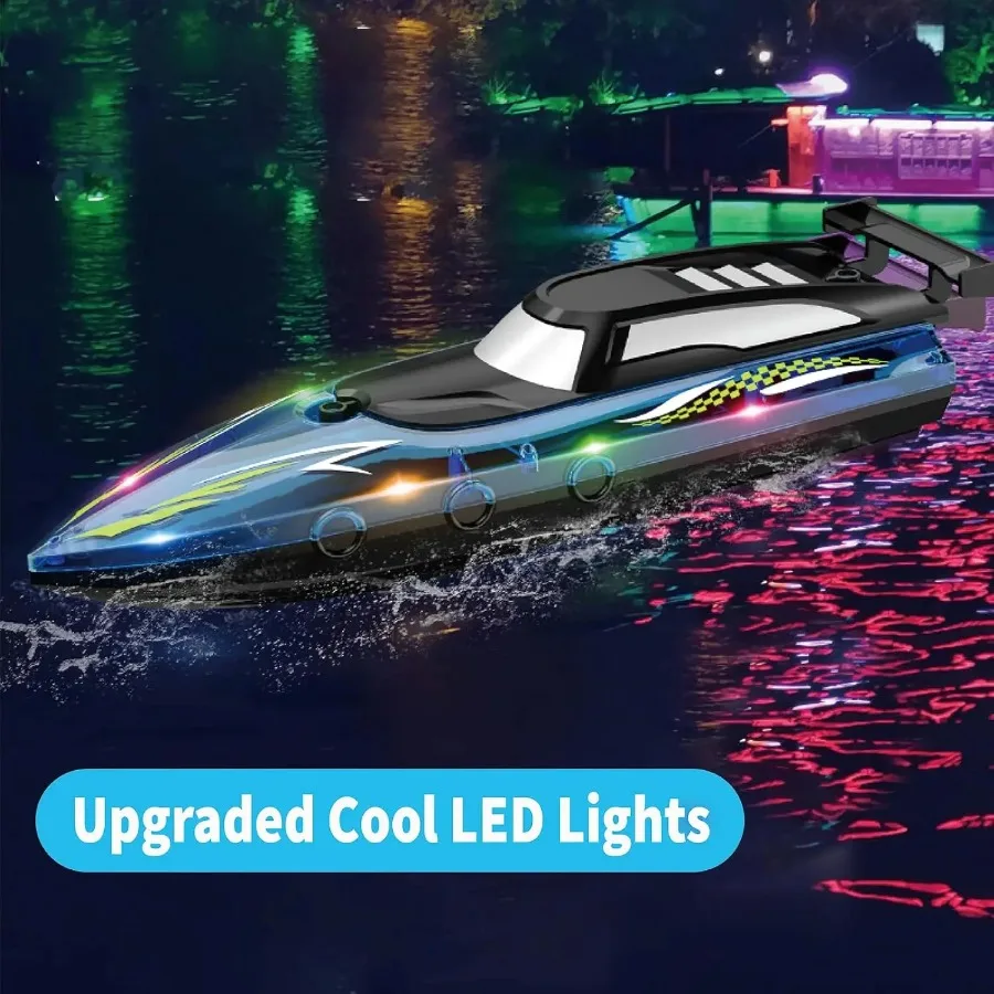 プール用LEDライト付き2.4Ghz RCボート
