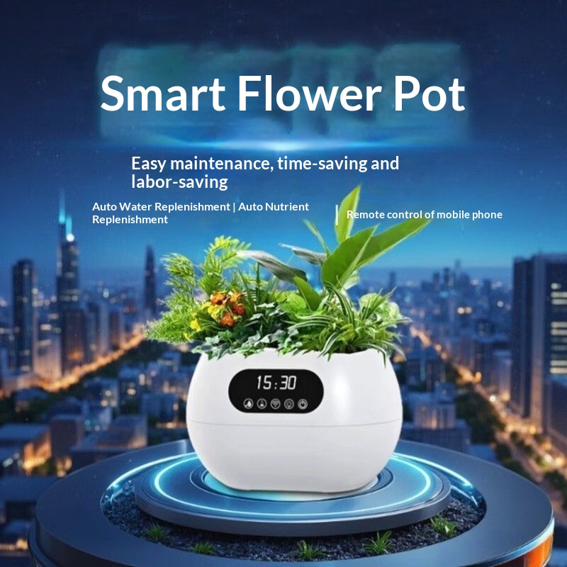 Ai インテリジェント植木鉢自動散水栄養供給電話リモコンデスクトップ装飾クリエイティブギフト