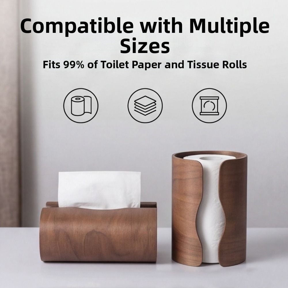 Gift Wooden Tissue Storage Box Minimalist Elegant Paper Towel Case Multi-functional Modern Paper Dispenser Home Decoration
