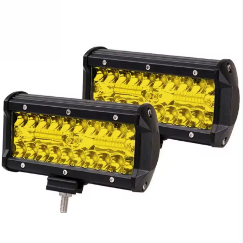 黄色 120 ワット 3000 18K 車の太陽光修正されたライト白色 LED ワークライト車オートバイ SUV 4WD ATV LED 車のヘッドライト