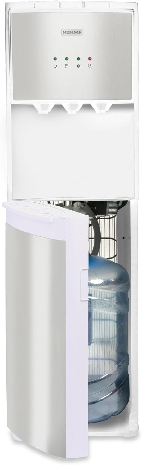 底部ローディング式ウォーターディスペンサー (温水、冷水付き)