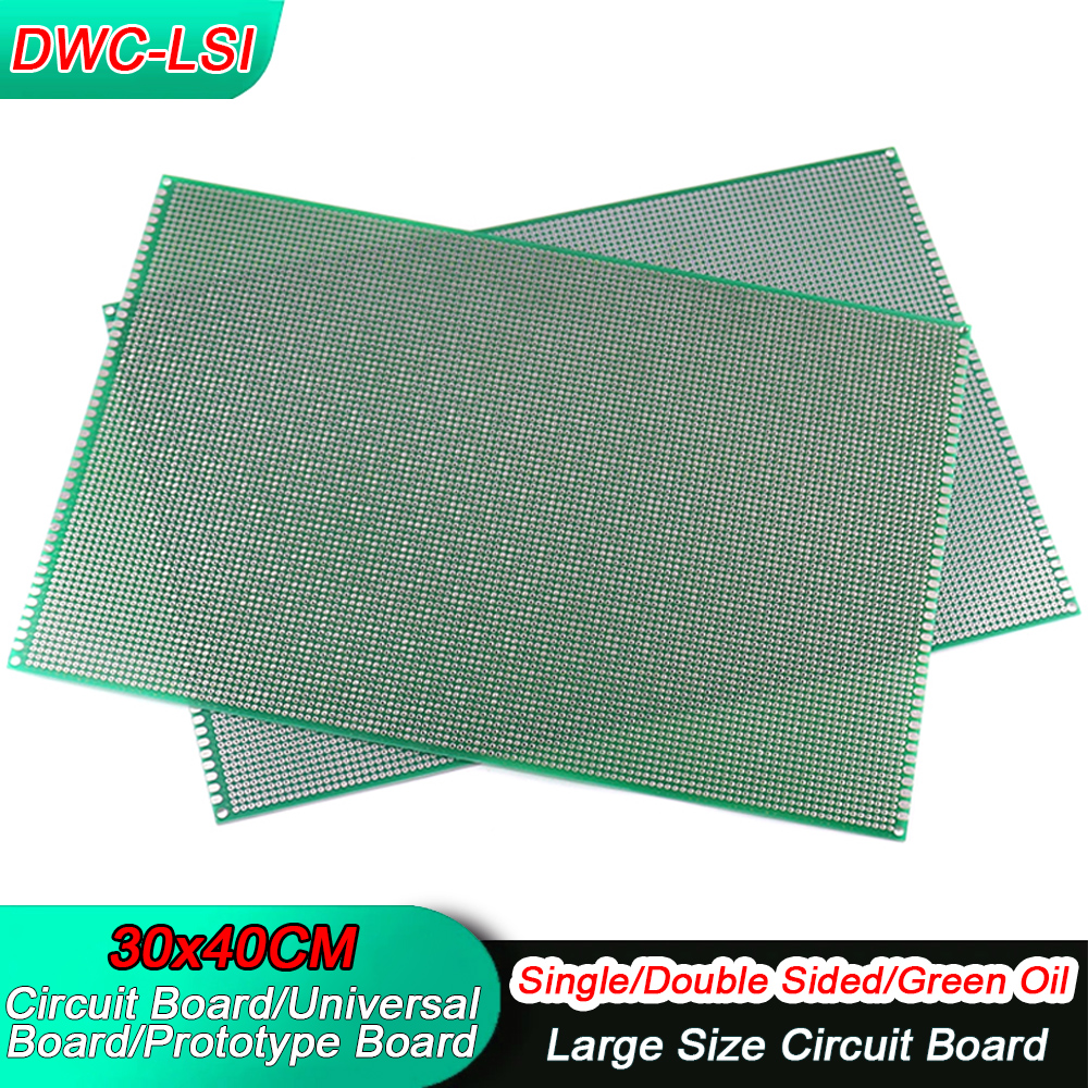 5 ピース/ロット 30X40cm 片面/両面/グリーンオイルプロトタイプ PCB ブレッドボードユニバーサルプリント回路基板 Arduino 用 FR-4