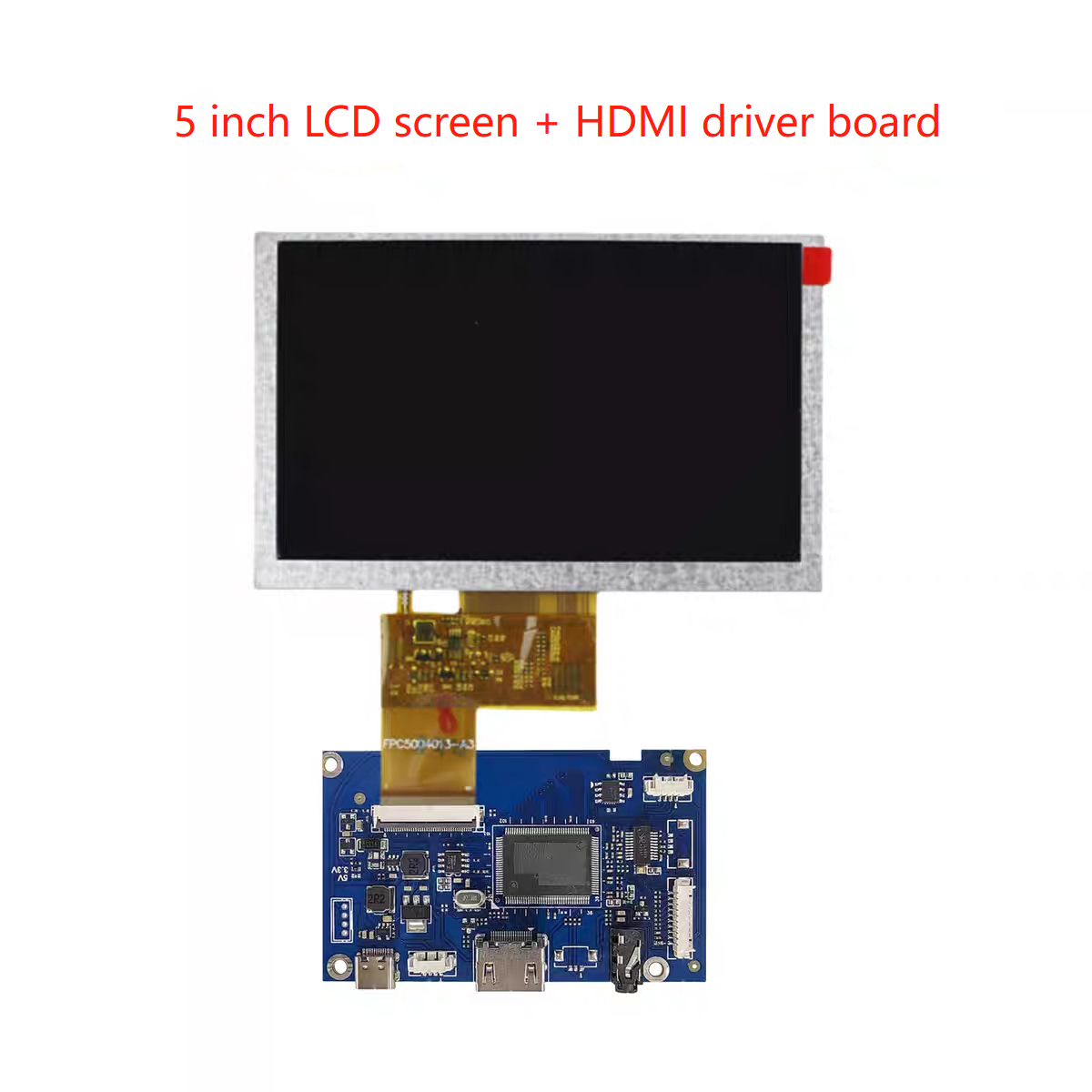 5 インチ 800*480 LCD ディスプレイ画面、HDMI ドライバーボードおよび AV ボードを装備可能