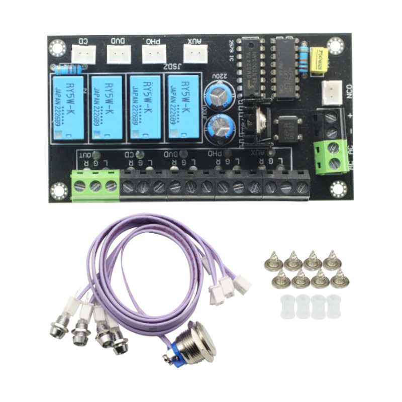 ステレオアンプ 4 ウェイハイファイ DC AC オーディオスイッチボードリレー制御選択アンプ Amplificador Modle arduino ボード