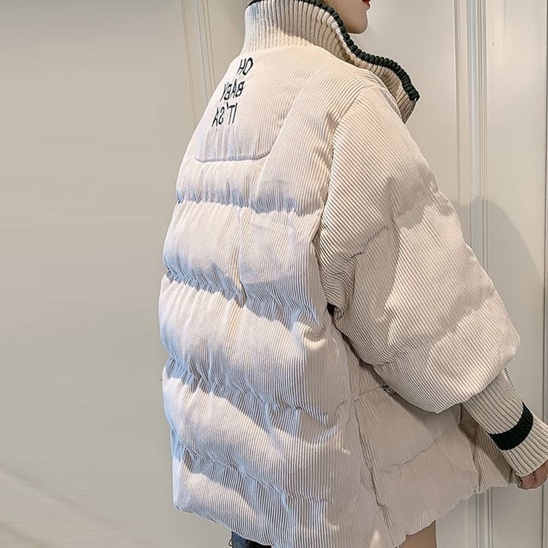 新しい冬のジャケットのレディースダウンパーカーコート女性長袖暖かい高品質ダウンコットンジャケットコートトップス