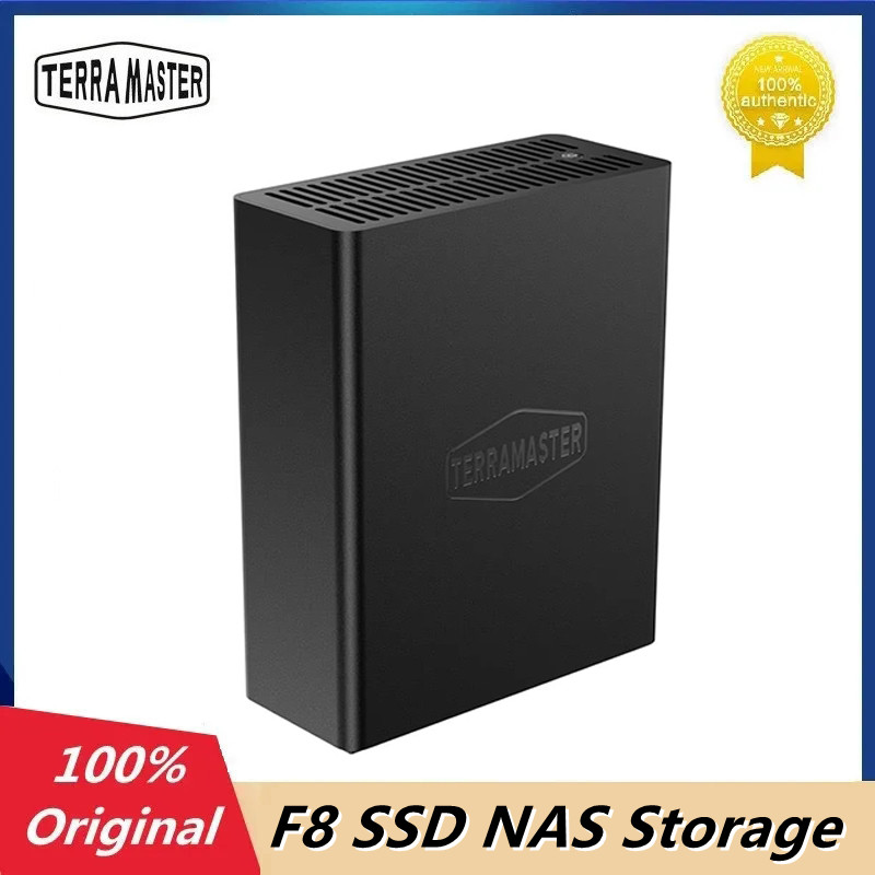 オリジナル TERRAMASTER F8 SSD Plus NAS 8Bay All SSD Core i3 8 コア 8 スレッド CPU 16 GB RAM パームサイズのネットワーク接続ストレージ
