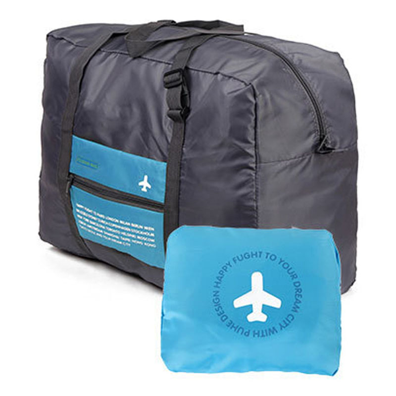 Wateproof 折りたたみハンドトラベルバッグユニセックススーツナイロンハンドバッグカジュアルオーガナイザー航空機収納袋ポータブル小型荷物バッグ