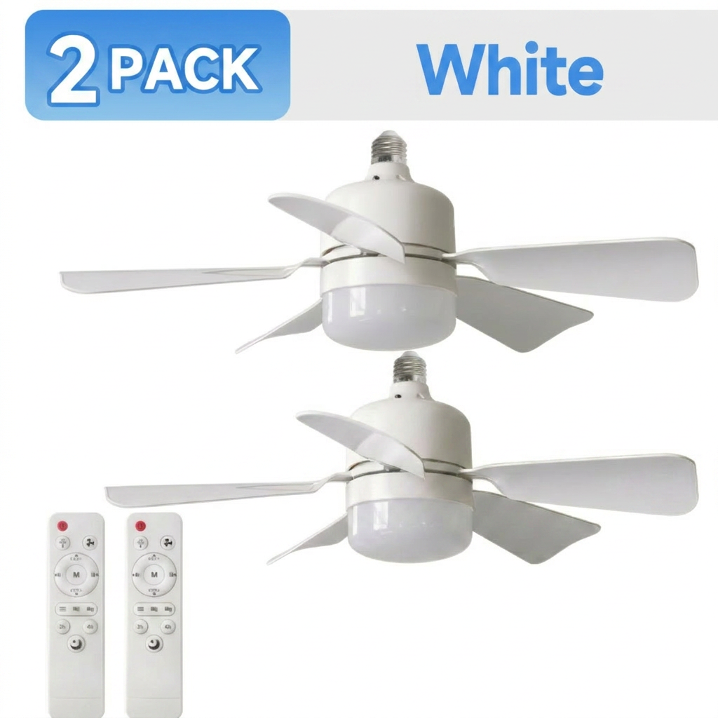 1/2パック 30W シーリングファンライト リモコン付き 調光 LED ファンライト E27 ベース リビングルーム キッチン 研究 ガレージに最適