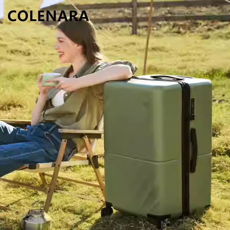 COLENARA 大容量スーツケース ABS PC 搭乗ボックスメンズトロリーケース 20"22"24"26"29 インチ女性の機内持ち込み旅行かばん