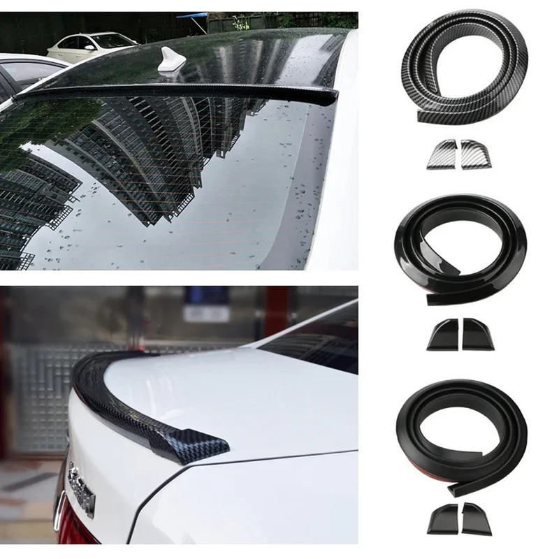 1.5M ユニバーサルカースポイラー - 5D カーボンファイバーリアウイング アウディ/BMW/トヨタ/ホンダ用、すべての車用 DIY スタイリングアクセサリー