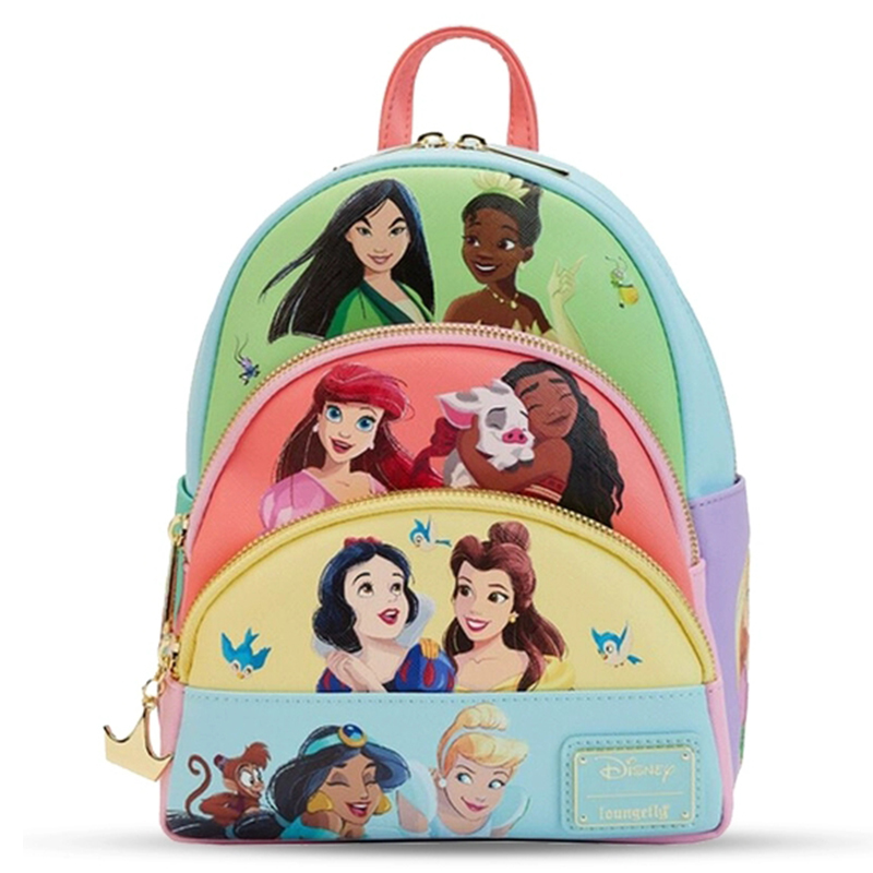 漫画プリンセスキャラクターコラージュコレクションミニバックパックシンデレラレンチキュラープリンセスミニバックパック