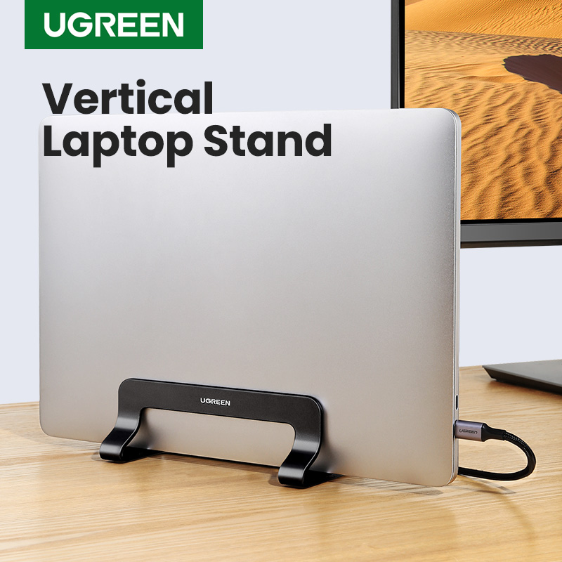 UGREEN 垂直ラップトップスタンド MacBook Pro 用アルミポータブルノートブックスタンドラップトップサポート MacBook Air Pro タブレット電話スタンド