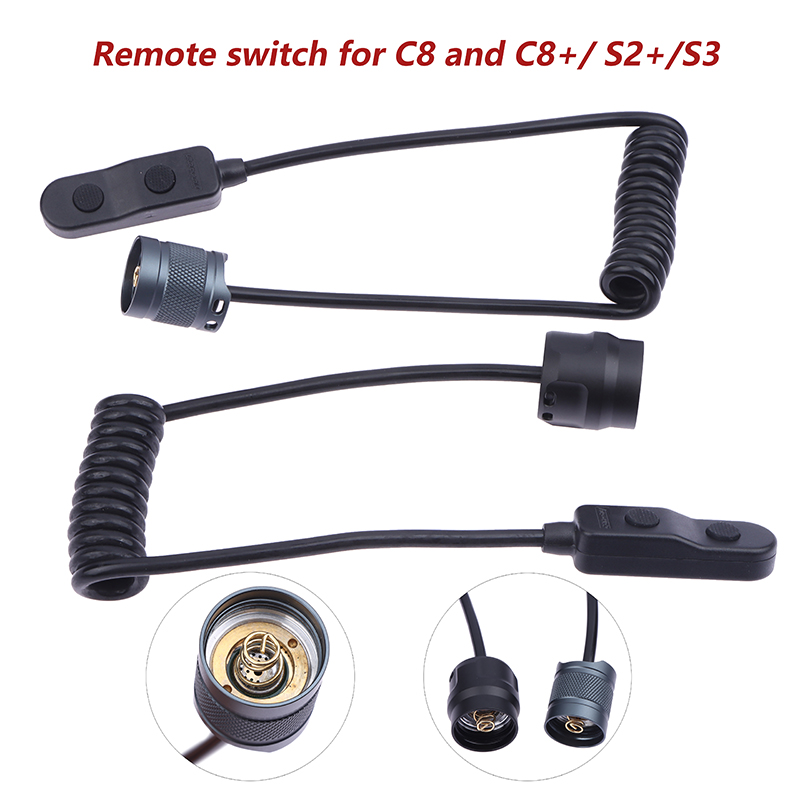 コンボイテール付きリモートスイッチコンボイ C8/C8 /S2 /S3 テール懐中電灯アクセサリーに適しています