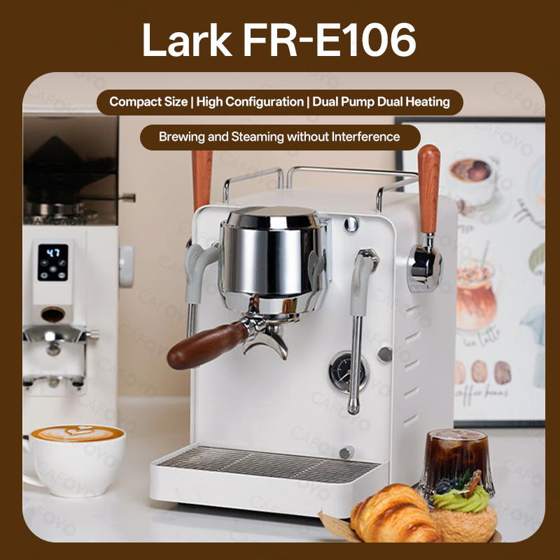 CAFOVO E135 15Bar 半自動コーヒーメーカー デュアル OLAB ポンプ デュアルボイラー エスプレッソマシン 家庭用バリスタ用