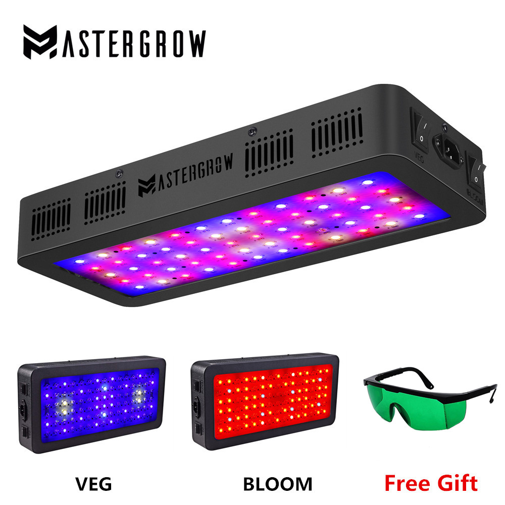 MasterGrow ダブルスイッチ LED 成長ライト 600 ワット 900 ワット 1200 ワットフルスペクトル野菜とブルームモデル屋内温室栽培テント用