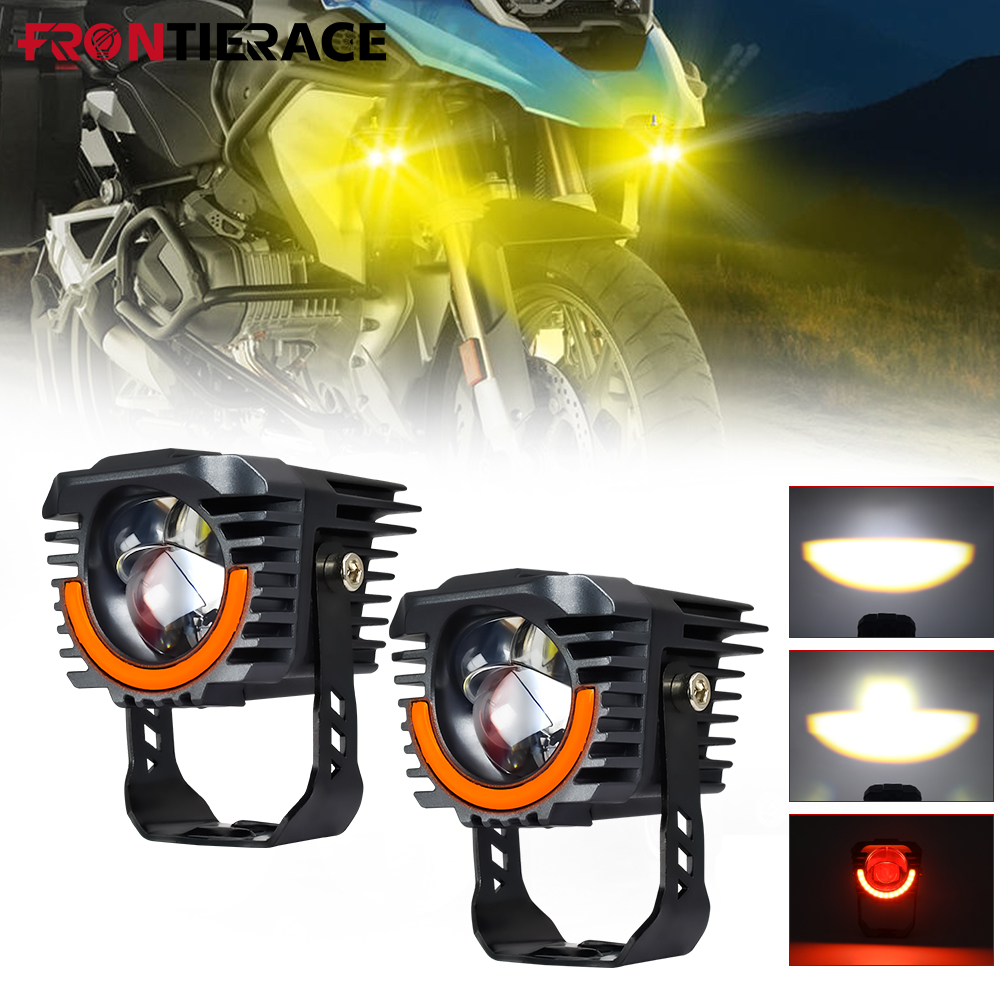 オートバイ LED ヘッドライト高灯台 3000k/6000k スポットライトプロジェクターレンズ 12V Barra Led ATV トラックダートバイク SUV UTV