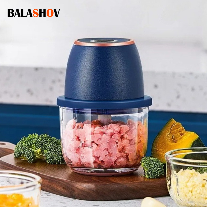 350 ミリリットル電気肉グラインダー食品クラッシャーガーリックマッシャー USB 多機能野菜スライサープロセッサチョッパーキッチンブレンダー