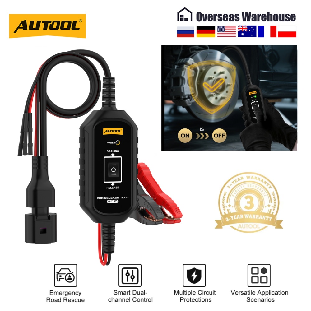 AUTOOL BT10 EPB リリースツール AUTO 電子パーキングブレーキツールすべての車の EPB のロックアップとリリース電子パーキングブレーキ