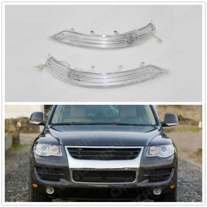 LED ミラーライト VW トゥアレグ 2007 2008 2009 2010 車 Sting リアミラー LED ターンシグナルインジケータライトランプ左右 LHD