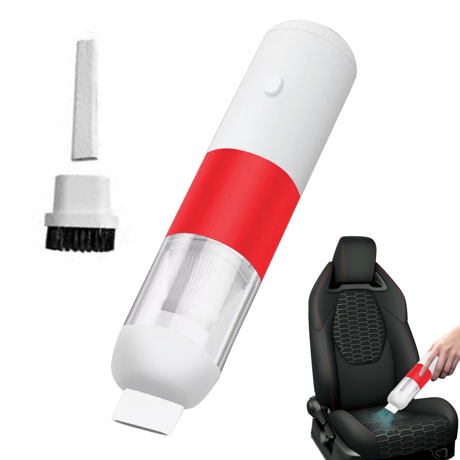 Vacuum Cleaner For Car Rechargeable High Power Low Noise Car Vacuum Portable Cordless For Auto Air Vent Dashboard Home Office