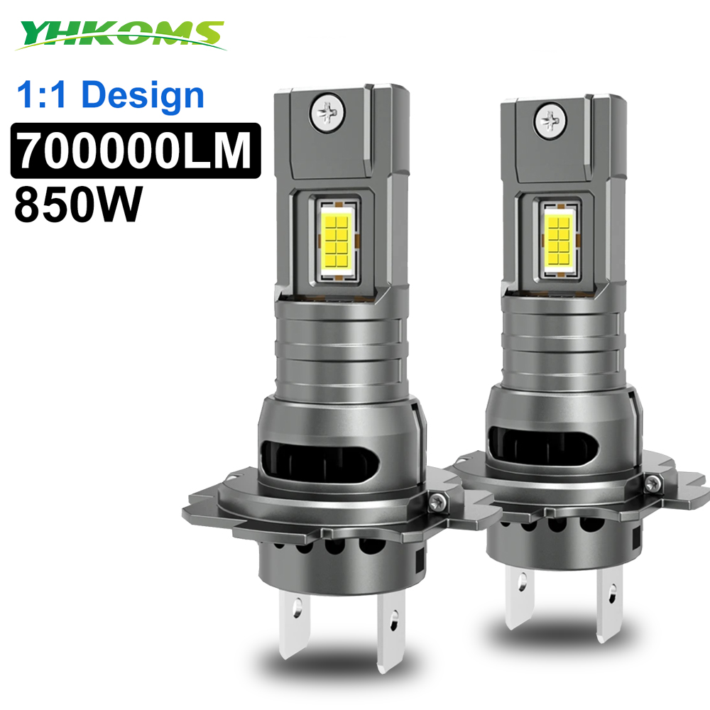 YHKOMS H7 LED ヘッドライト電球ミニワイヤレス 60 ワット 20000LM 6000 K CSP 車のヘッドランプ自動ダイオードランプ H7 ターボ Led 12V 自動車