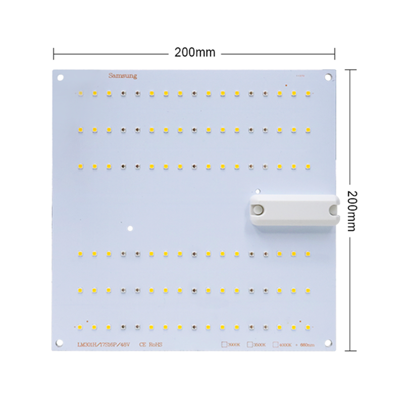 深セン KingBrite 35W LED フルスペクトル ミニ PCB ボード LM301H エピスターレッド 660nm (PCBA のみ)