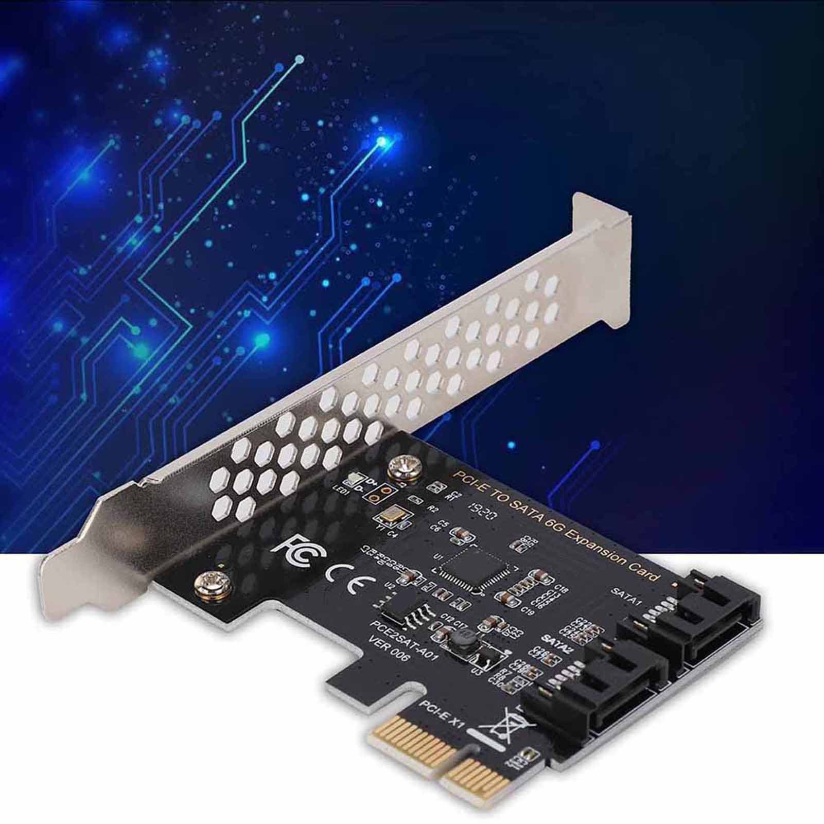 PCI-Eアダプター、PCI-Eカード、PCI Expressから3.0 2ポートIII 6Gbps拡張アダプターボード、PCI-E PCI-Expressカード