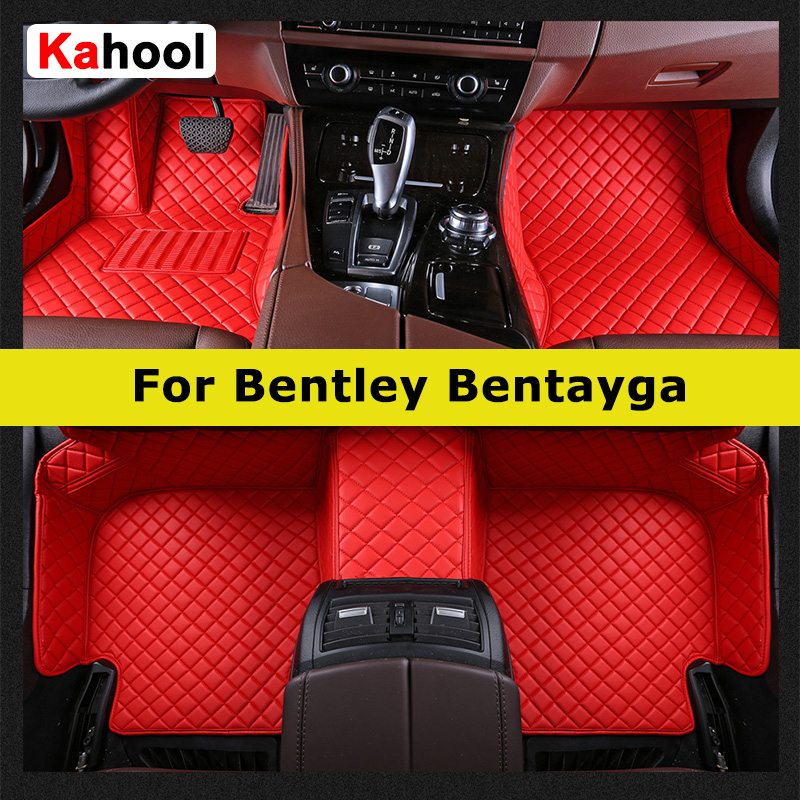 KAHOOL カスタム車のフロアマットベントレー Bentayga 自動車カーペットフットコシュ Accessorie