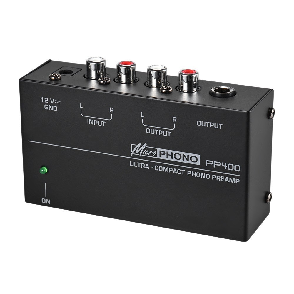 PP400 超コンパクト フォノ プリアンプ プリアンプ ホーム ミニ オーディオ アンプ RCA インターフェイス付き ターンテーブル チューブ アンプ スピーカー用