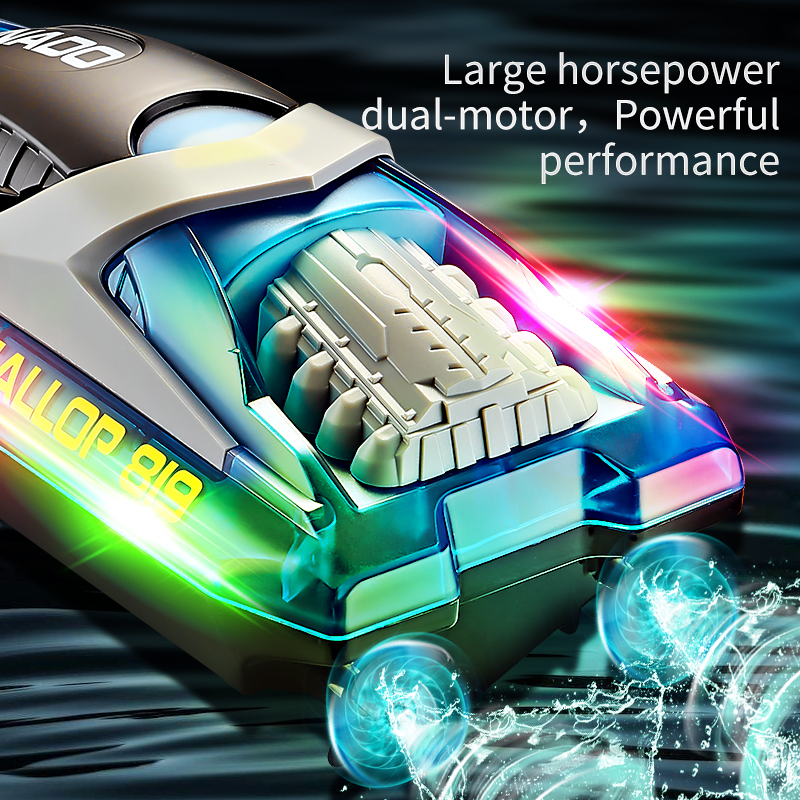Rc ボート 2.4 グラムリモート制御ボート高速 Ship15Km/h 高強力なパワーレーシングスピードボートモデル子供のおもちゃボーイズギフト