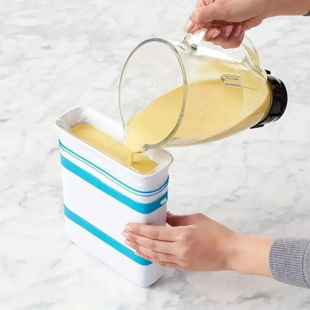 Qeuhehdi 食品ブロックメーカー 3D スープ冷凍型 キッチン製氷ツール 食品冷凍庫コンテナ型 スープブロス ソース バター用