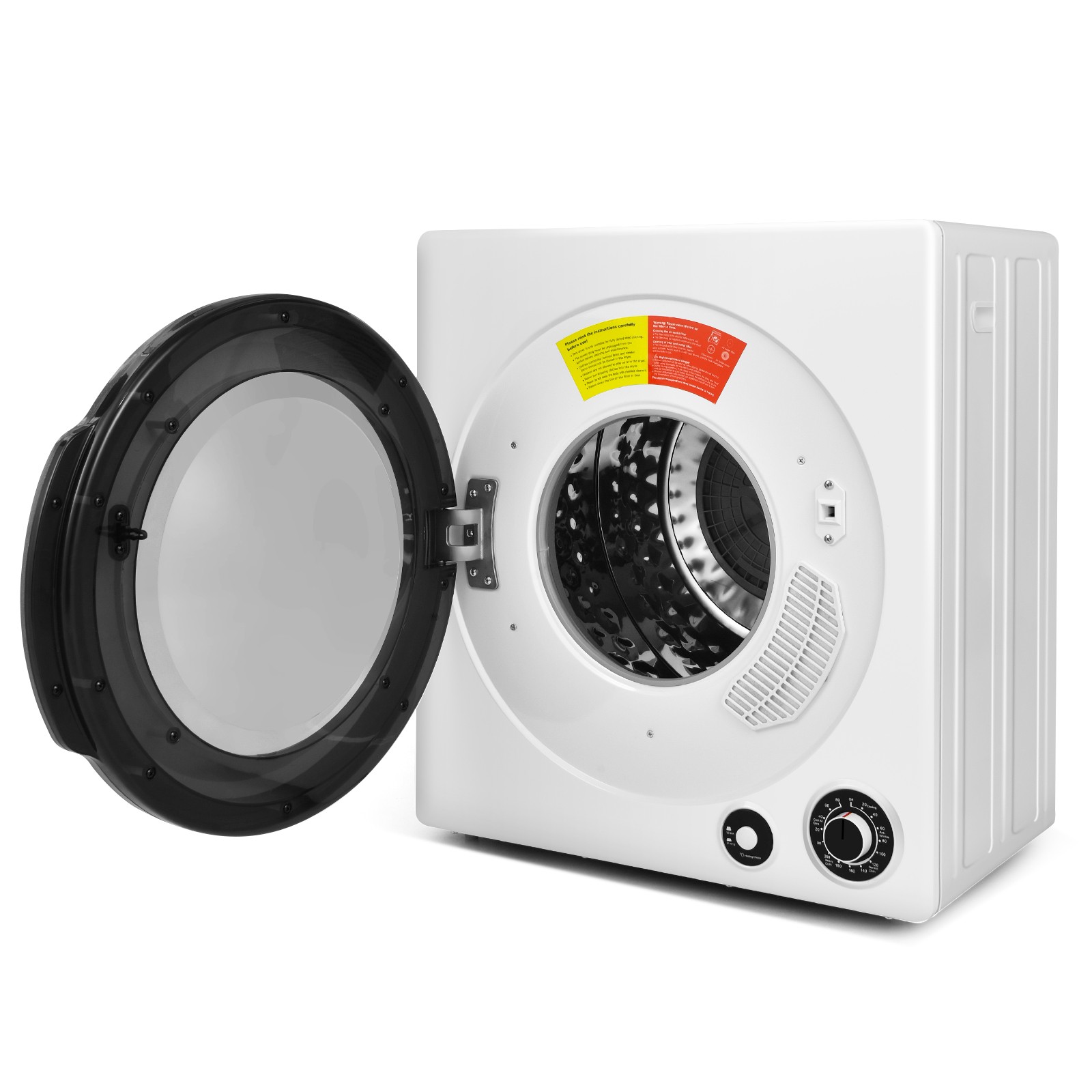 13.2ポンドのコンパクト洗濯乾燥機3.22立方フィート。タイマー付き電気衣類乾燥機
