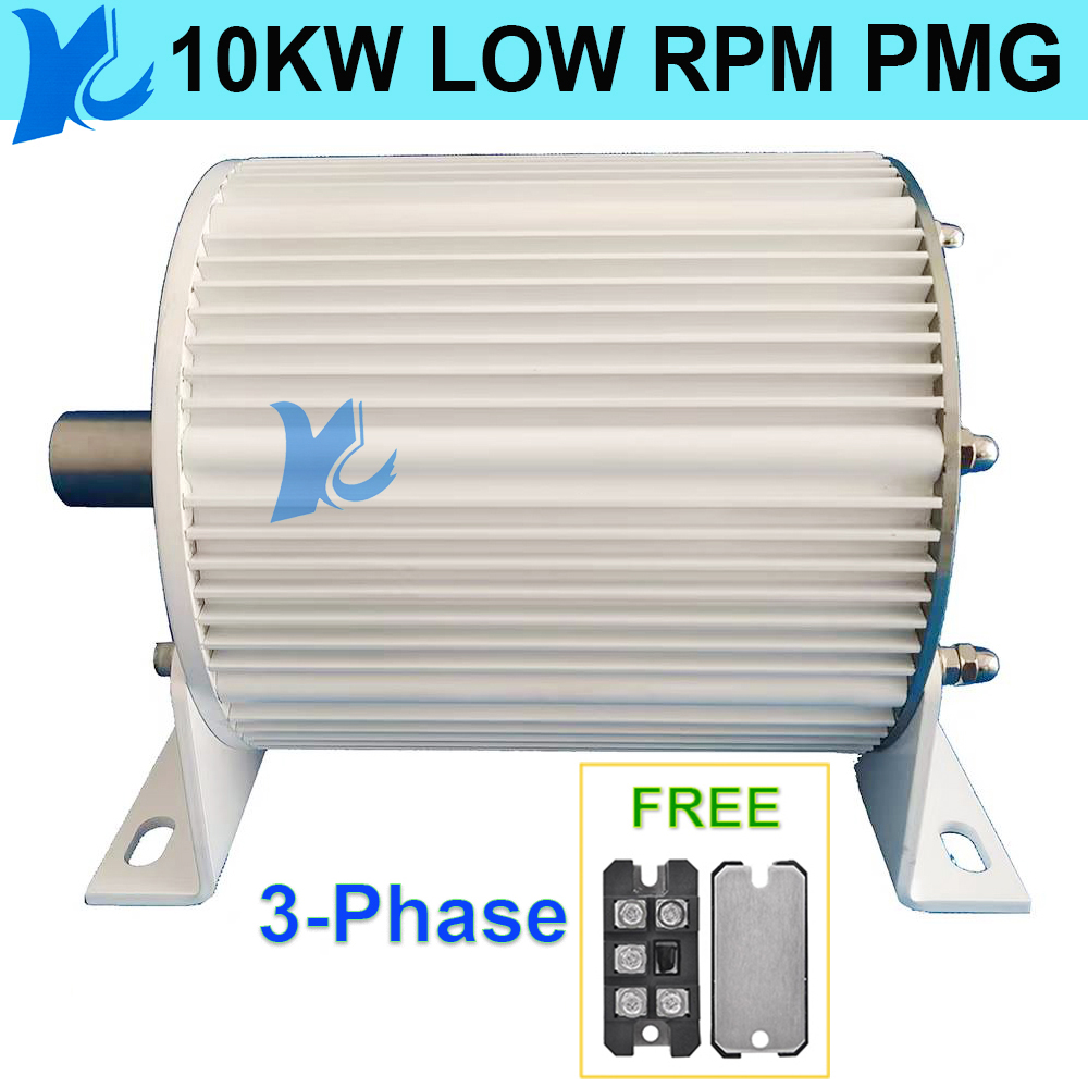 工場 3KW 5KW 10KW 発電機 48V 96V 220V 380V 低 RPM オルタネータ永久磁石発電機タービン 10KW ベース