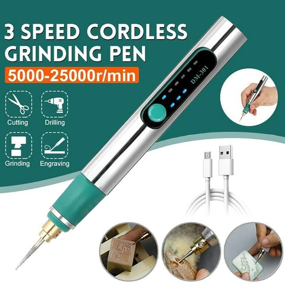 DIY 彫刻ツール電動彫刻ペンハンドヘルド充電式エッチングペン滑り止めジュエリー彫刻機金属ガラス用