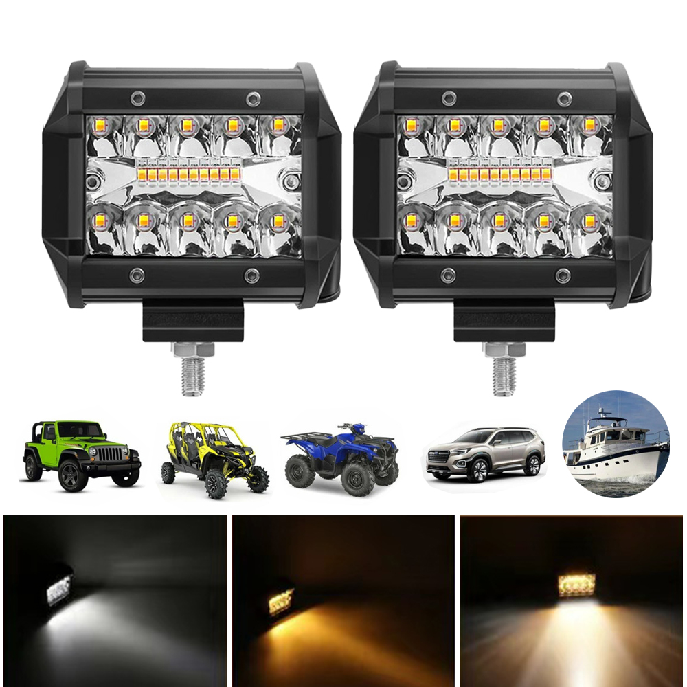 LEDパネル LEDバー 4インチ LEDライト LEDワークライト コンボビーム 車 トラクター ボート オフロード 4x4 トラック SUV ATV用