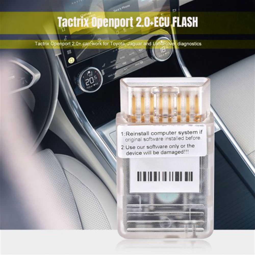 Tactrix Openport 2.0 ケーブル ECUFLASH フルソフトウェアフルチップ OBD2 診断スキャナー (ゴールデンピン付き) 新しい PCB