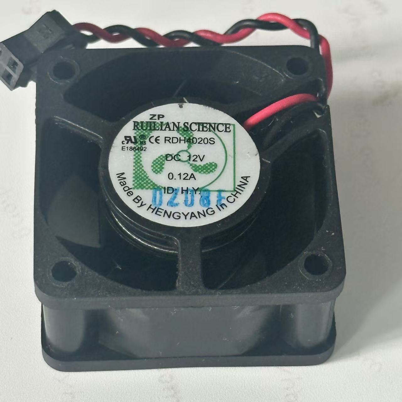 RUILIAN RDH4020S DC 12V 0.12A 40x40x20mm 2線式サーバー冷却ファン
