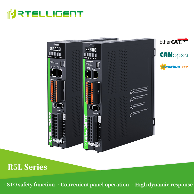 Rtelligent 5 GEN AC サーボ ドライブ 50W-2KW サポート EtherCAT/RS485/パルス制御モード