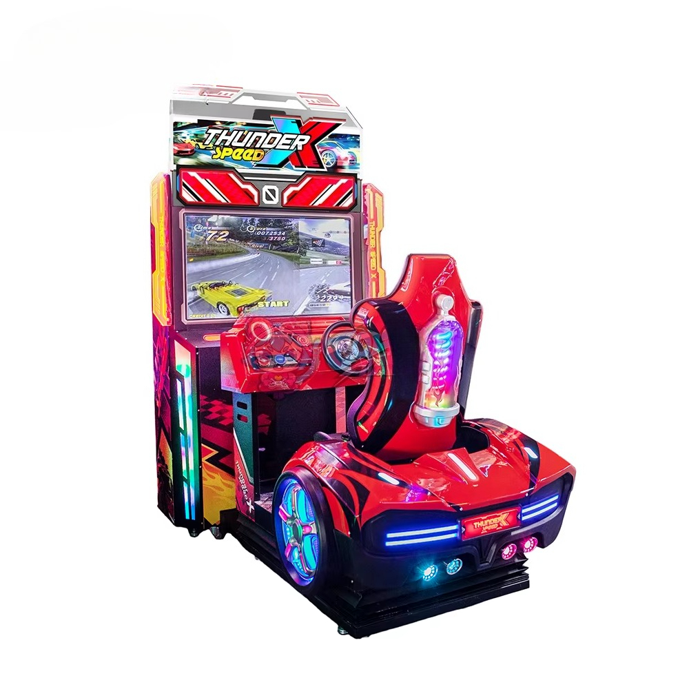 カラフルな公園面白い刺激的な個別のコイン式公園アーケードレーシングカーゲーム機楽しい運転シミュレーター