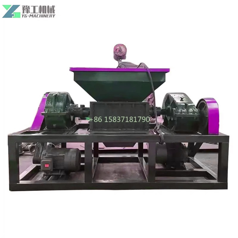メキシコ向けタイヤ粉砕移動式シュレッダー小型タイヤシュレッダー金属粉砕機を広く使用しているタイヤシュレッダーリサイクルライン