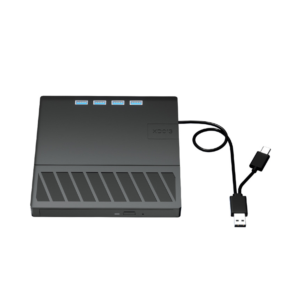 7-in-1 USB 3.0 Type-C DVD プレーヤー バーナー スリム外部 CD DVD ドライブ バーナー リーダー Windows XP/7/8/10/11 デスクトップ ラップトップ PC 用