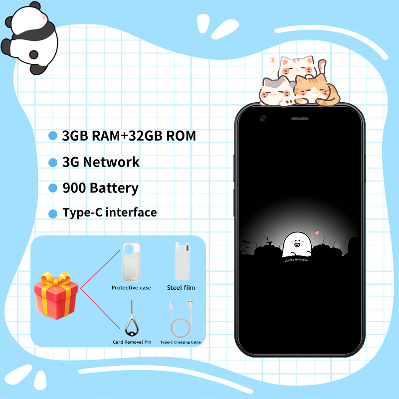 Mini24 3.0 インチ Android ミニスマートフォン 3GB RAM 32GB ROM デュアル SIM デュアルスタンバイ 3G 携帯電話 Google Play ストア