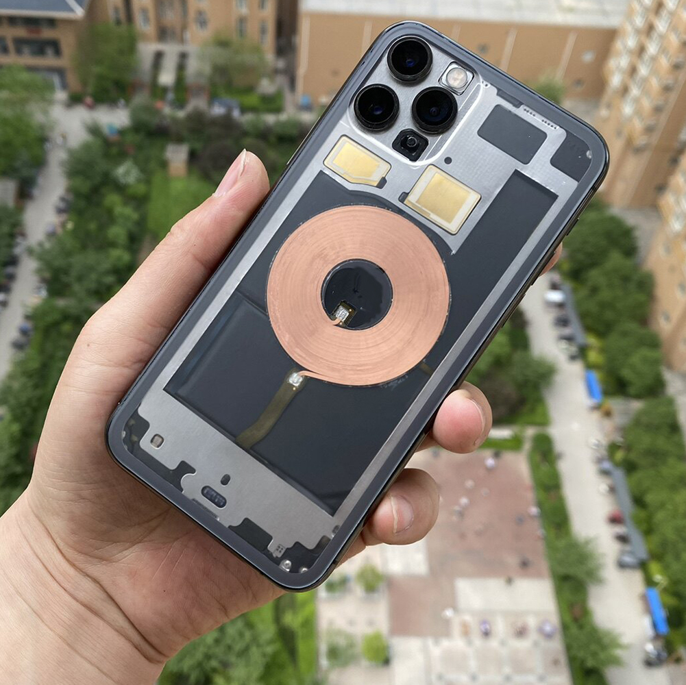 トレンドの透明モッドキット - iPhone 11 11 pro max 用のクリアバックガラスハウジング交換 - OEM Fit Explorer Edition ツールキット