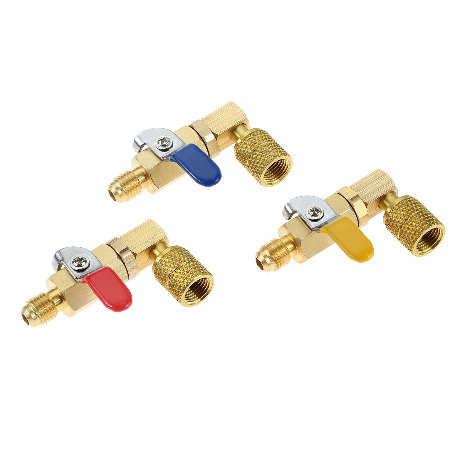 3 個 R410A シャットオフボールバルブセット 5/16 "SAE メスから 1/4" SAE オス R410A R32 空調冷媒ミニスプリットシステム用