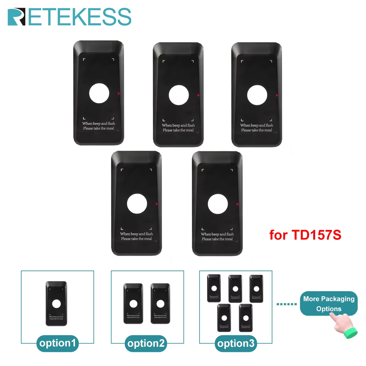 RETEKESS TD157S 1/2/5/10 レストラン用ページャー ワイヤレスページングシステム コースター ブザーベル受信機 コーヒーバー フードトラック用